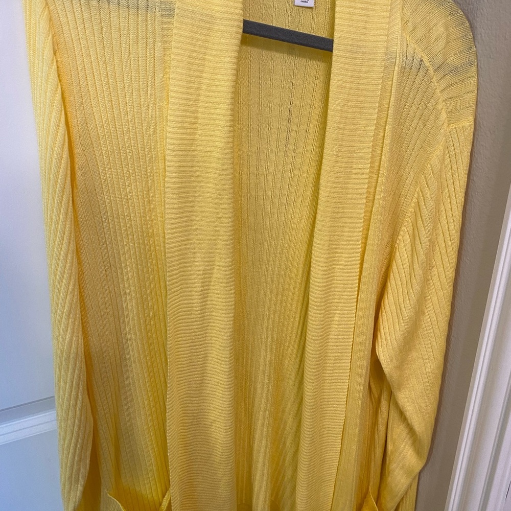 Liz Claiborne Yellow Women's Cardigan